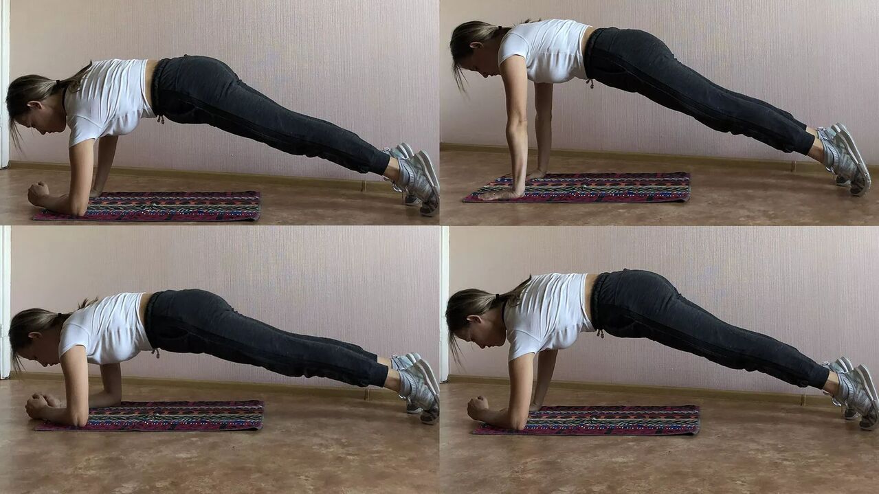 Dynamic plank for weight loss