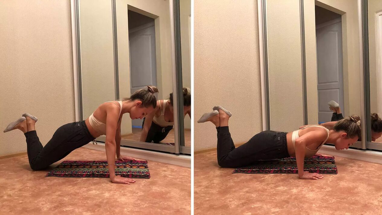 Knee push-ups